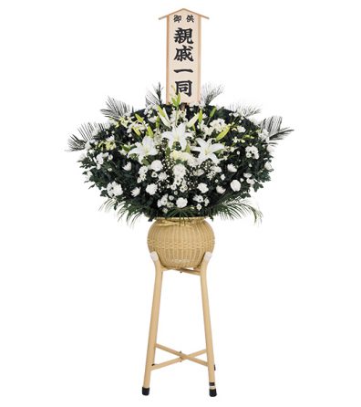 和風一段生花 ホワイト